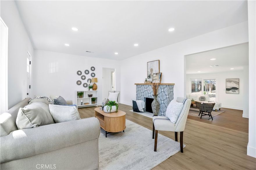 Modern Living in the Heart of Riverside! This beautifully remodeled 3-bedroom, 2-bathroom home perfectly combines modern design, comfort, and functionality. Step inside to an open and inviting layout featuring luxurious vinyl plank flooring, fresh paint, and new dual-pane windows that fill the home with natural light.
The chef’s kitchen stands out with sleek quartz countertops, shaker-style cabinetry, and stainless steel appliances, ideal for both everyday cooking and entertaining guests. Two spacious living areas offer flexibility—perfect for family gatherings, a home office, or a media room.
Outside, the expansive backyard provides endless opportunity—perfect for an ADU, pool, or future expansion, making this property a fantastic investment or a forever home with room to grow.
Nestled in a quiet, convenient Riverside neighborhood, this home offers easy access to schools, shopping, and freeways while maintaining a peaceful suburban charm.
Fully remodeled, move-in ready, and packed with potential—this Riverside gem checks every box.