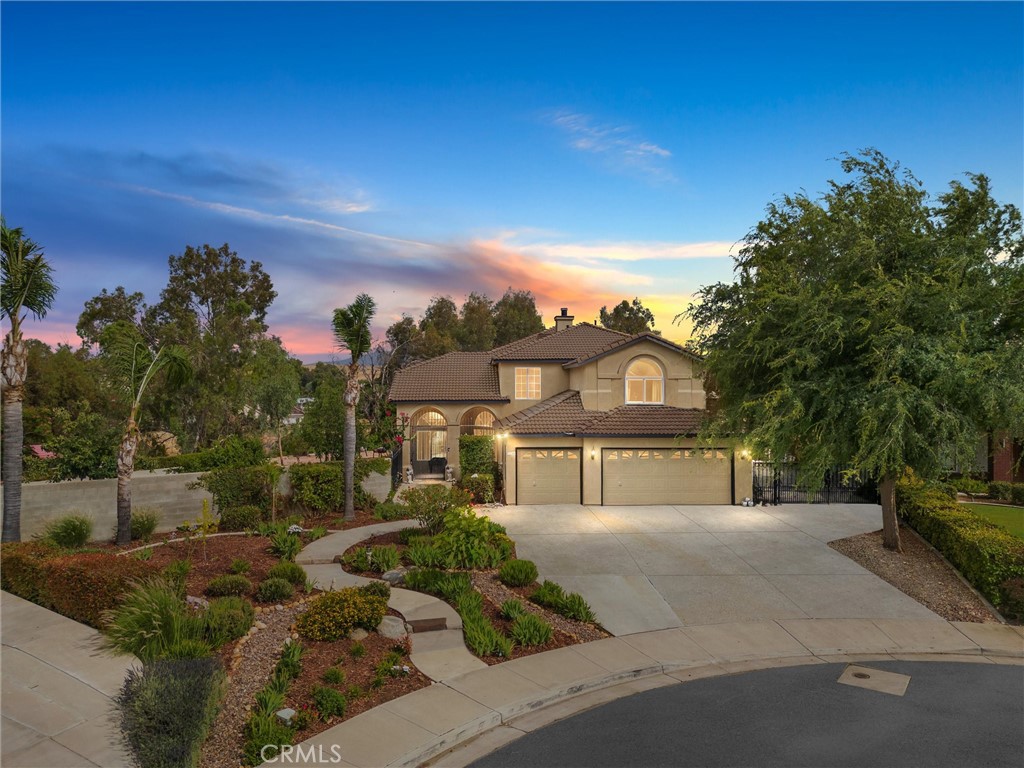 Welcome to This Stunning Home in Vista Finestra Neighborhood! Nestled in a peaceful cul-de-sac on over half an acre lot. This beautifully maintained 5 bedroom, 3 bathroom two story home offers the perfect blend of comfort, functionality, and outdoor living. A bonus room provides flexible space for a home office or can be utilized as a 6th bedroom/Guest room. Step outside to your private backyard oasis, featuring a sparkling in ground pool, a charming gazebo, and a fully landscaped garden filled with mature fruit trees including peach, apricot, fig, plum, orange, lemon, and pomegranate just to name a few! Enjoy the added benefits of RV parking, a basketball court, and a spacious layout ideal for entertaining. Located close to the golf course, Lake Ming, and major freeways, this home combines tranquility with unbeatable convenience. No HOA in this neighborhood. A rare opportunity to own a home with this much outdoor space and versatility!