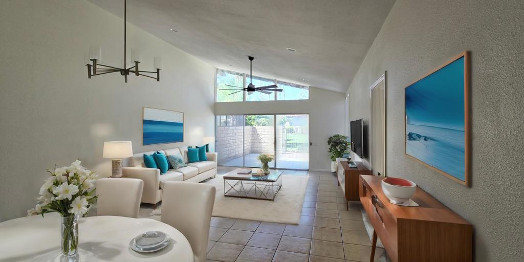 The Indian Palm Country Club, situated conveniently near Coachella and Stagecoach Festivals, presents an exceptional investment opportunity or a desirable residence. This property boasts newly renovated bathrooms, throughout-house paint, kitchen granite, tile, a vaulted ceiling, and an expansive backyard. Within walking distance, residents can access the pool, spa, clubhouse, tennis court, workout facility, pickleball courts, and more. Call today to schedule your private showing!