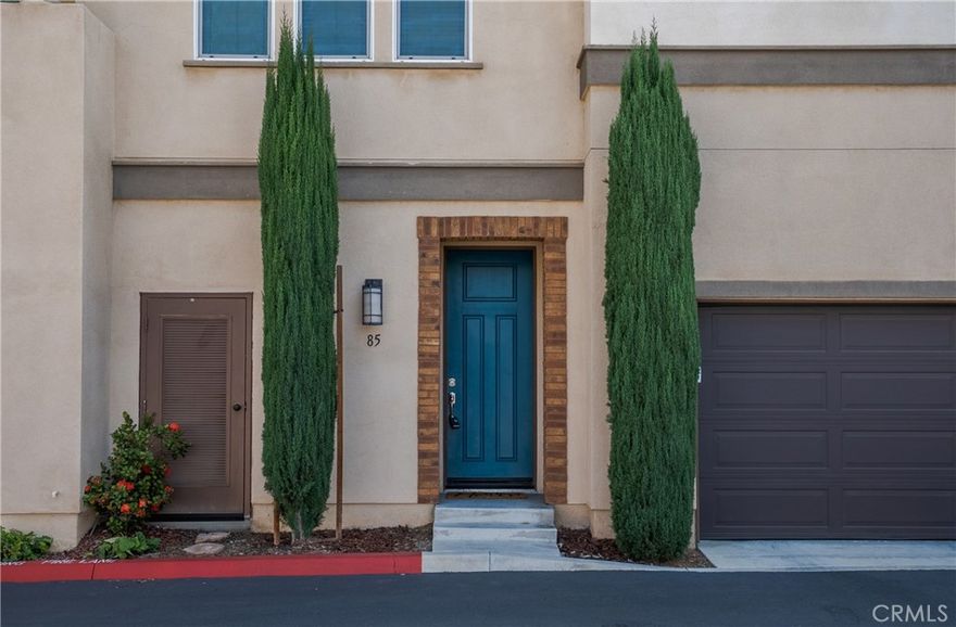 Welcome to Foothill Collections, a desirable community nestled in North Glendora. This end-unit townhome offers a bright and inviting open floor plan designed for modern living. The main level showcases a kitchen featuring stainless steel appliances, quartz countertops, and fresh interior paint throughout. The open layout flows seamlessly from the dining area to the spacious living room with hardwood floors and direct access to a private outdoor patio —perfect for relaxing or entertaining. Upstairs, the primary suite offers comfort and convenience with dual sinks, a walk-in closet, and plenty of natural light. The second bedroom, full bath, and a laundry area with washer and dryer complete the upper level. Additional highlights include a large two-car attached garage and access to community amenities such as a sparkling pool, spa, and BBQ area. Ideally located near shopping, dining, and the foothills, this home combines comfort, style, and convenience in one perfect package.