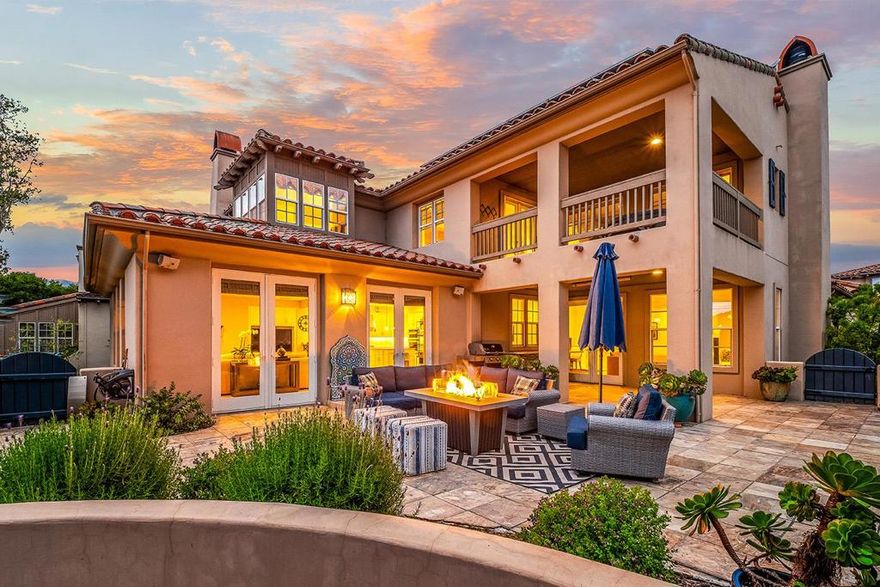 Perched above the 18th hole of TPC Monterey at Pasadera, this impressive property captures stunning views of the Jack Nicklaus signature golf course below and memorable sunrises over the nearby mountains. Sited at the end of a private cul-de-sac on an oversized lot, this home epitomizes a relaxed, resort-style feel. Featuring 3 spacious bedrooms each with an ensuite bathroom including a ground level casita, the versatile floor plan provides a wide range of options. Notable highlights of this golf villa include a gourmet kitchen complete with high-end appliances and quartzite countertops, primary suite with walk-in closet and bonus room plus balcony, owned solar panel system, epoxy floor 2 car garage with EV charging station, and a back patio pizza oven paired with custom serving counter. This is truly an entertainer's dream offering seamless indoor-outdoor living and an exciting opportunity to be part of a desirable gated community while also just minutes from the Monterey Peninsula.