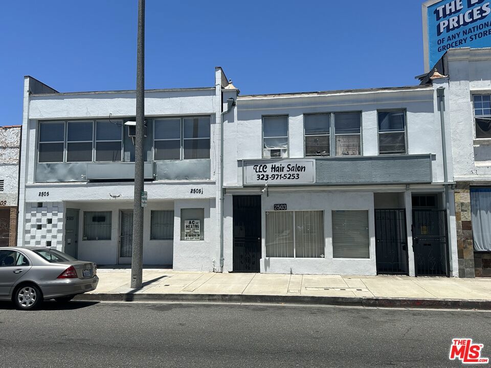 We are pleased to present this versatile mixed-use property, located just east of Downtown Inglewood, near the thriving Entertainment District. The offering includes two adjacent buildings (2501 & 2505) totaling over 4,500 SF. 2501 features two ground-floor commercial units and an upstairs apartment, while 2505 includes a beauty salon and a vacant upstairs office with strong income potential. Parking is accessible via the alley, with a total of seven spaces. Most units are occupied, and current rents are below market, offering upside through upgrades. Just minutes from SoFi Stadium, the Forum, Intuit Dome, and Market Street, this property is well-positioned for growth.
