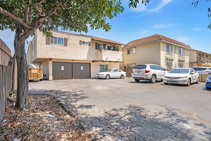Loads of character and investment potential in this well-maintained 8-unit apartment building located in the desirable Teralta Heights neighborhood of central San Diego! The centerpiece of the property is a spacious Townhouse-Style 3BR unit with a private balcony, direct access from an attached 1-car garage into the first-floor bedroom, and two additional bedrooms upstairs—perfect for an owner’s unit or premium rental. The remaining seven 1BR/1BA units are situated on both the first and second levels, offering a mix of layouts and finishes. Several units have been updated with luxury vinyl plank and carpet flooring, granite kitchen countertops, and modern appliances including dishwashers, refrigerators, and range/ovens. Every unit has newer windows throughout, adding to efficiency and appeal. Parking is abundant and includes two 1-car garages, four covered carport spaces in the rear, and 5–8 uncovered spaces in the front. The property is securely gated for resident peace of mind. Excellent upside potential for investors to remodel units, enhance curb appeal, and/or increase rents for greater cash flow. Outstanding location near Teralta Park, local shops, and an exciting variety of restaurants and nightlife—all within walking distance. Convenient access to major freeways and the San Diego Trolley makes commuting a breeze, while the vibrant surrounding community adds to long-term rental demand. A rare opportunity to own a character-rich multi-unit property in a high-demand rental market!  Outstanding opportunity to acquire an 8-unit multifamily property in the sought-after Teralta Heights neighborhood of central San Diego. This property combines immediate rental income with excellent upside potential through value-add improvements and rent optimization. The current mix includes one large townhouse-style 3BR/2BA unit with private balcony and direct garage access, plus seven 1BR/1BA units in a well-maintained, gated complex. Several units have already been updated with luxury vinyl plank flooring, granite kitchen countertops, and modern appliances including dishwashers, refrigerators, and range/ovens. All units feature newer windows, reducing maintenance costs and enhancing tenant satisfaction.  Unit Mix & Parking  The front townhouse-style unit offers unique appeal for an owner-occupant or premium rental. The property includes two single-car garages, four covered carport spaces in the rear, and 5–8 uncovered parking spaces in the front—an uncommon advantage in this dense urban area and a major leasing draw.  Value-Add Potential  This is a prime candidate for investors seeking to increase cash flow. Opportunities include upgrading remaining units to match the remodeled finishes, improving common areas for greater curb appeal, and adjusting rents to market rates in line with the high rental demand of the 92105 ZIP code. The property’s configuration and location also make it a strong candidate for furnished corporate or student housing, further increasing potential gross income.  Market & Location Advantages Teralta Heights is part of the dynamic and culturally rich City Heights community, one of San Diego’s most walkable and transit-accessible neighborhoods. The property is located near Teralta Park, grocery stores, and a wide range of restaurants offering global cuisines, from Vietnamese in the Little Saigon Cultural District to Ethiopian, Middle Eastern, and Mexican options along University Avenue. Nightlife, live music, coffee shops, and cultural events add to the area’s renter appeal.  Transportation & Access Situated just minutes from I-15, I-805, and I-8, the property offers quick connections to Downtown San Diego, Balboa Park, San Diego State University, and other major employment centers. The San Diego Trolley and multiple bus routes provide reliable public transit for residents who prefer car-free living, broadening the potential tenant pool.  Demographics & Demand City Heights maintains one of the highest rental occupa...