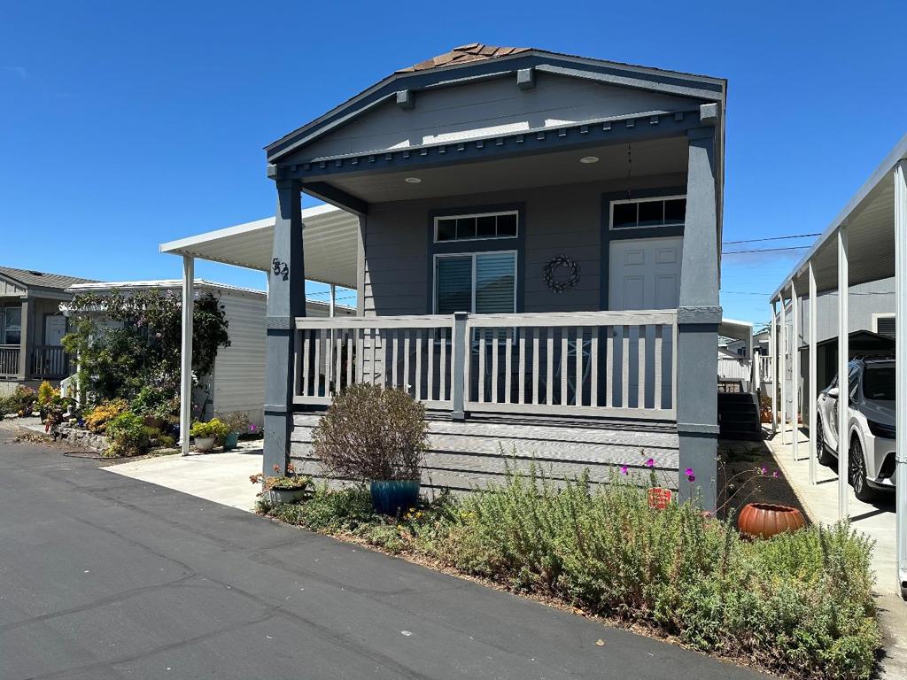 In a 55 + Community for Seniors. Its more than a tiny home. What a special home it is. with high ceilings and transom windows that gives it added volume and brightness. Less than 5 years young this lightly used home could be a great weekender or a full time residence. Escape the heat and enjoy the cool ocean breeze. Only 7/10ths of a mile to the Recreation Trail and Sand City Beaches. Easy walk to all that you need. Don't miss this one!
