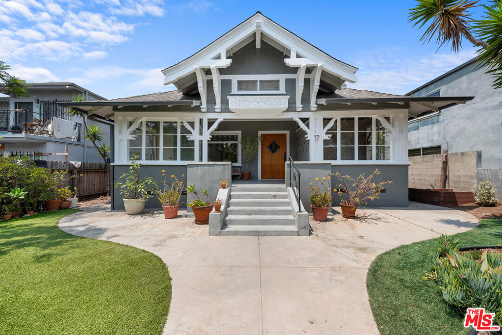Classic 1910 Craftsman with lots of original vintage charm and details. Two beautiful sunrooms. Exquisite natural light in every room. Coffered Ceilings in living and dining rooms. Location Location Location! Just one block from the beach and boardwalk. Nestled on a coveted quiet walk street with well maintained and pride of ownership homes on street. Private large front yard, lush and low-maintenance. Wraparound enclosed front and side yards frame the gracious porch and entry, with the side yard large enough for raised garden beds. Parking is rare & exceptional for this beachside location, space for up to seven vehicles (five spaces plus two tandem). Perfect as your own coastal retreat or a high-demand rental property. Additional bonus space with ample storage and attic space. Same original ownership for decades. Appraised in December 2024 at $2,550,000. Must see to appreciate.