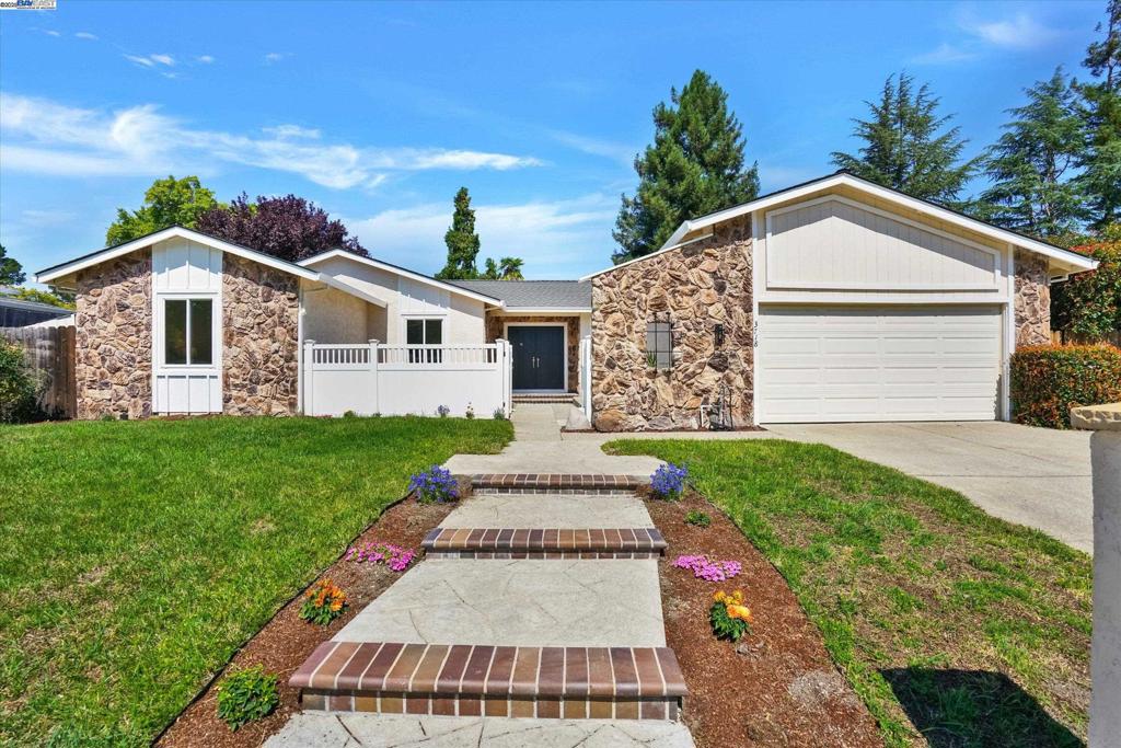 Stunning Turn-Key Single Story in Ultra Desirable Twin Creeks Neighborhood in Westside San Ramon. Popular Light & Bright Floorplan with Updates Throughout Including Gorgeous Kitchen and Exquisitely Remodeled Bathrooms. Brand New Fresh Interior and Exterior Paint, Durable Laminate Floors & Dual Pane Windows Adding Tons of Sunlight. Updated Kitchen Complete with Quality Cabinetry, Stainless Appliances, Quartz Countertops, Breakfast Bar and Slow Close Drawers. Spectacularly Remodeled Primary Bathroom with Walk-In Waterfall Shower & Beautiful Vanity with LED “Smart” Mirror. Entertainers Backyard Includes Sparkling Newly Resurfaced Pool & Hot Tub with Exciting Diving Board & Slide, “Cool Deck” Surface & Covered Patio. Large Two Car Garage with Expanded Driveway & Potential Side Yard Access. Rare Location within Twin Creeks with no HOA Dues! Absolutely Ideal Location Minutes from Award Winning Schools, City Center at Bishop Ranch, Restaurants, Parks, Movie Theater, Freeway Access, BART & So Much More!