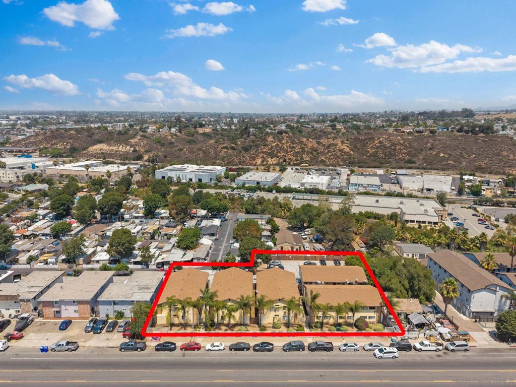 The sale is contingent on a 15-day Notice of Proposed Action to the heirs of the estate and their consent or lack of objection, pursuant to California Probate Code Sections 10587–10591. 1. The seller is the probate administrator. 2. Any personal property conveyed is without warranty. 3. This sale is AS-IS. All reports are provided for disclosure purposes only. The seller will not make any repairs. The Imperial Terrace Apartments is a 28-unit garden-style apartment community located just a few miles from downtown San Diego. This gated complex consists of five two-story buildings on a 23,958 SF (.55-acre) flag-shaped lot. Built in 1984 and renovated in 2012, the property has been well maintained under professional management. There is immediate upside in rents, with comparable nearby updated units achieving rates approximately 15% higher. With a desirable unit mix of mostly two-bedroom units, the property appeals to families with young children. Several elementary, middle, and high schools are located nearby. In addition, residents benefit from numerous shopping options, including several grocery stores and a Walmart Supercenter just a short drive away. Tenants also enjoy the convenience of multiple public transportation lines and easy access to the 805 and 5 freeways. 9 Of the 2BR units are converted 1BR with a den. The den was converted to a bedroom with no built in closet. The 1 BR unit shows on title as a legal unit. Buyer to confirm that this is a legal dwelling unit.