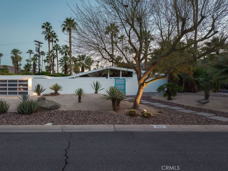 Experience the ultimate Palm Springs lifestyle at 965 E Twin Palms, more than just a home, it’s an elevated way of living in the legendary Twin Palms neighborhood. Perched on a coveted corner lot, this iconic residence epitomizes mid-century modern elegance, thoughtfully updated and infused with a contemporary, artistic warmth that honors its legendary design heritage. Designed by the acclaimed modernist architect William Krisel AIA, this three-bedroom, two-bath sanctuary is a harmonious blend of timeless architecture and modern comfort. Imagine breathtaking mountain vistas wrapping the home in a natural embrace, with no southern or western power lines to distract from the panoramic views or the serene desertscape. Every inch of this property echoes a meticulous reimagination, an artistic reinterpretation that respects the original integrity while embracing sleek, modern lines and open, airy spaces. Step inside to discover floods of natural light streaming through clerestory windows, accentuating premium materials from the bath consists of Calcutta Viola Marble to appliances that elevate daily living. The 2021 interior renovation ensures modern convenience with updates to HVAC, pool, pool equipment, windows, doors, and systems, blending style with function seamlessly. Nestled in one of Palm Springs’ most vibrant neighborhoods, you’re just moments from legendary downtown Palm Springs, lively social hotspots, and cultural gems, offering the quintessential desert city experience. Whether relaxing by your private pool, entertaining friends, or simply soaking in the mountain views, this home delivers more than luxury, it delivers a lifestyle infused with Palm Springs’ coolest energy. And here’s the best part: no land lease, just pure ownership. Showings are available with 48 hours' notice, giving you the perfect opportunity to explore this rare gem firsthand. This remarkable property is also a highly successful income-generating retreat, being offered furnished per Seller inventory. Live where history meets modernity, in a home that truly stands apart.