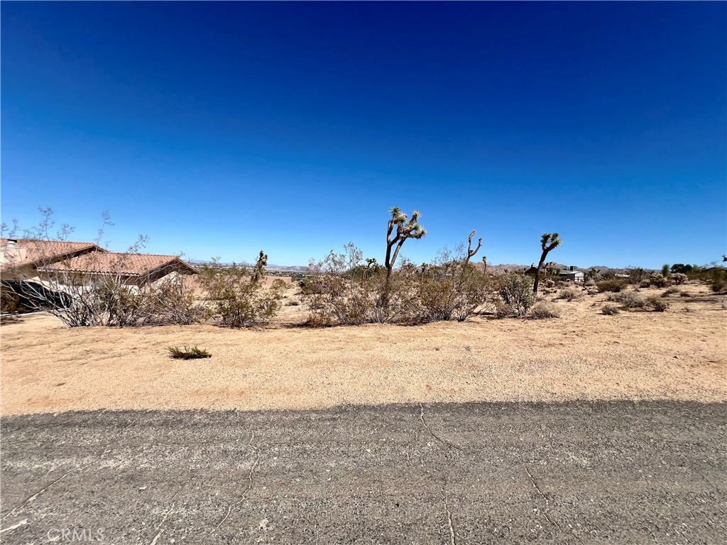 Presenting not just a vacant lot, but a beautiful- LAND OF OPPORTUNITY. This stunning (18,500sf) .42-acre parcel offers the perfect blend of serene desert escape and convenient access, boasting breathtaking panoramic views of the iconic valley and rugged mountains while being just minutes from the vibrant downtown and the gates of Joshua Tree National Park. This rare offering provides endless possibilities to build your personal dream home, a lucrative Airbnb retreat, or a weekend sanctuary, all on a massive, private lot. This is more than land—it's a foundation for your future, a guaranteed path to ownership, and the most compelling canvas for your vision you will find in Joshua Tree. Your dream home awaits, and it starts here.