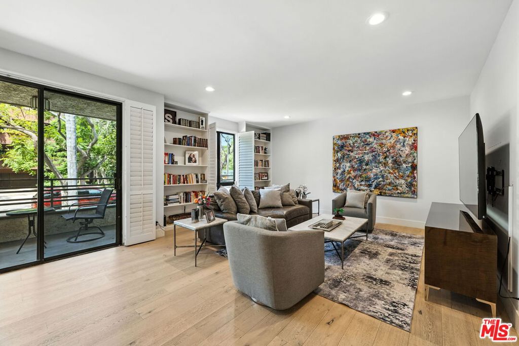 Beautiful, bright and large front facing (Western exposure) Beverly Hills condo on North Oakhurst Drive. This 2 bedroom, 2 bath unit with updated and remodeled kitchen and baths has a ton of closets and storage space. Beautiful tree lined street view from spacious living room. Separate dining room off well appointed galley kitchen with stainless steel applicances and marble counter tops. Formal entry. Large primary suite with large primary bathroom with double sinks, stand alone shower and separate tub, along with multiple closets and walk-in closet. Second bedroom is nicely appointed at front of unit. The unit has all recessed lighting on dimmers, new air conditioning unit was recently installed, new vertical plumbing pipes were done in the unit, hallway of building has been recently updated with new wall covering and new carpet. Pool has been upgraded and is heated. Building has approved budget to upgrade exterior of building. Handyman is regularly on property to help with most maintenance items. Near to Santa Monica Blvd and Melrose Avenue restaurants, bars and shops. Around the corner from Bristol Farms and Ralphs supermarkets and minutes to Beverly Hills shops and restaurants. Two side by side parking spots.