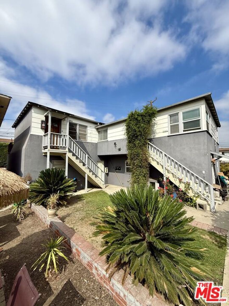 Welcome to this bright and airy second-floor 1-bedroom home in North Long Beach! With approximately 560 square feet of thoughtfully designed space, this charming unit blends warmth, comfort, and functionality. Step inside to find fresh new paint and blinds, gorgeous original hardwood floors, and laminate flooring in the kitchen and bathroom for a clean, modern look. The interior is filled with natural light and enjoys beautiful garden views overlooking an exceptionally large shared yard filled with mature fruit trees including avocado, orange, grapefruit, pomegranate, fig, and even sugarcane - creating a lush and peaceful setting. Enjoy the convenience of in-unit laundry hookups, a private 2-car garage (*additional $100/month for parking), and an additional driveway parking space for one more vehicle, a rare combination for a one-bedroom home in Long Beach. Located on a quiet residential street with easy access to the 91 and 710 freeways, this home offers a serene environment while remaining close to city conveniences. 650+ credit score required and approx 2.5 times income. Pets considered on a case-by-case basis.