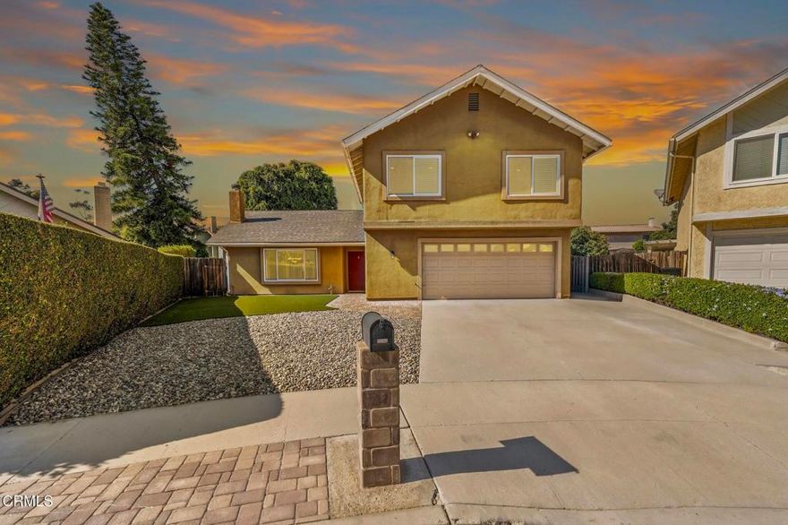 Welcome to 2301 Panda Place!This beautifully upgraded 3-bedroom, 2.5-bathroom home is perfectly situated on one of the largest lots in the Bristol Bay community, tucked away at the end of a cul-de-sac. From the moment you enter, you'll notice the meticulous care and thoughtful upgrades throughout.Interior highlights include dual-pane windows, ceramic tile flooring on the first level, extended kitchen buffet counters, stainless steel appliances, French doors, smooth ceilings with recessed lighting, and a spacious primary suite featuring a large walk-in closet with custom built-ins.The exterior has been equally enhanced with sand finish stucco, oversized yard with drought-tolerant landscaping, artificial turf, mature avocado and Meyer lemon trees, and an inviting outdoor space complete with a built-in BBQ and firepit a" perfect for entertaining.This home is move-in ready and shows pride of ownership throughout. This is a must see!