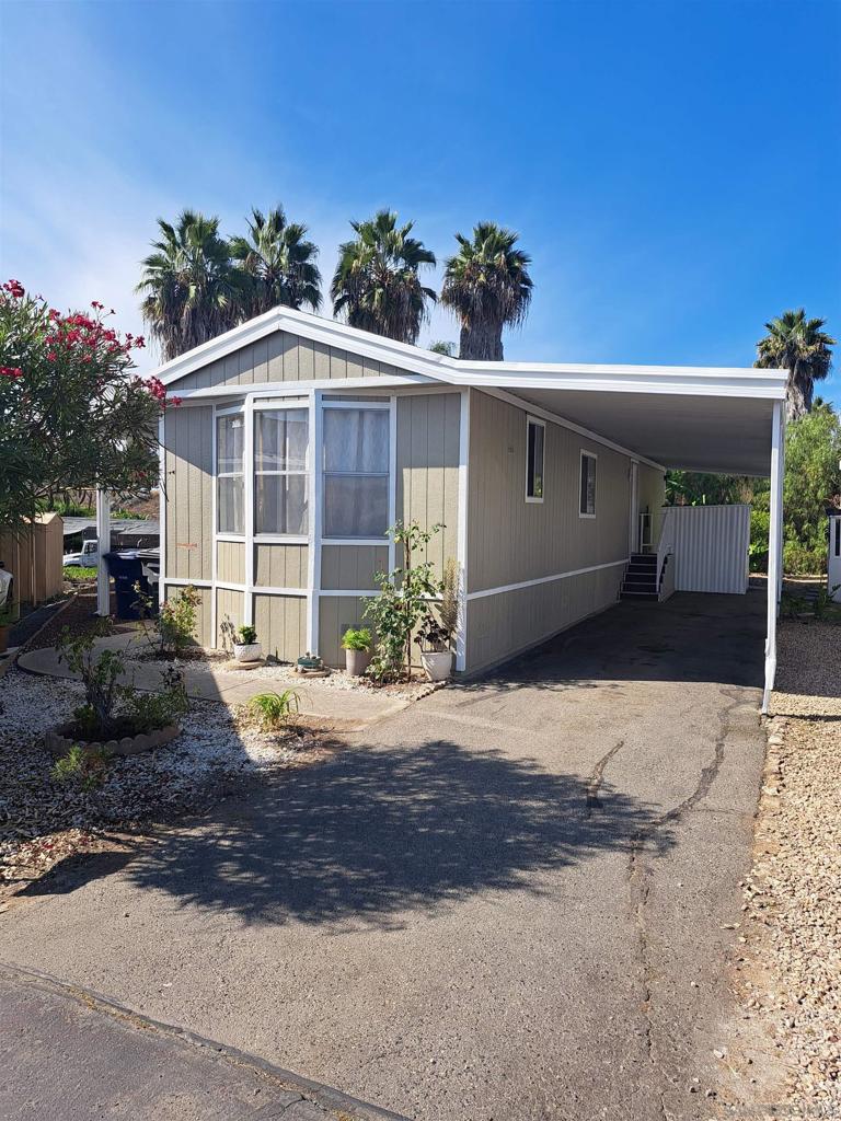 Remodeled manufactured home in desirable all age community. Springdale Estates provides lots of activities for the young and older. This park is under rent control through the city of San Marcos. The manufactured home has been beautifully updated throughout and shows pride of ownership. Monthly fee is 906.58