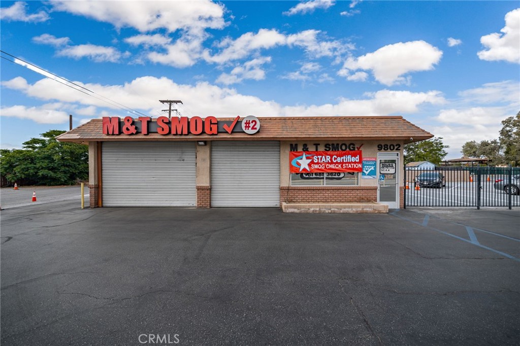 PRIME Location in Riverside/Jurupa Valley near the 60 Freeway with GREAT Visibility on Mission Blvd!! Situated on a HUGE Premium CORNER LOT of 17,860sqft * This is a Successful and WELL Maintained "SMOG STATION" with Repeat Business year after year * This is a Free-Standing Building with approx 1100sqft with 2 Extra Large Bays with Steel Roll Up Doors, Commercial Lighting & Power to Manage the High Demand of a Service Station * Front Office with Tiled Flooring and Front Entrance * Private Bathroom, Storage Room and Tech Room * ALL Paved and has 9-10 Parking Spaces in Front and FULLY Fenced Rear Parking Lot with approx 14 additional parking spaces is currently being LEASED to the Neighbor for $2000 monthly to create additional income * This is Zoned as Service Station/Convenient Store...Could possibly be converted or used as a Auto Service Center, Gas Station, Conv Store, Stereo/Tint Shop, Off Road Specialty, Side by Side/Motorcycle Shop...or keep as a Successful Smog Station (buyer will need to verify all usage) * Seller is Motivated - Submit YOUR Offer before you are TOO LATE