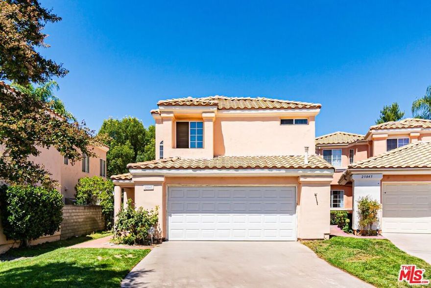 Beautiful 2-Story Home on a Quiet Cul-De-Sac in Stevenson Ranch! Living room w/ soaring dual-height ceilings & floor-to-ceiling fireplace. Dining area. Kitchen w/ custom cabinetry & breakfast nook. Den/Bonus room that can be used as a 3rd Bedroom. Spacious Master Bedroom Suite w/ built-in cabinetry. Large private backyard area - perfect for entertaining! 2 car garage w/ plenty of driveway parking. Laundry room w/ storage. Central AC + heat. Community amenities include parks, sport courts, & beautiful common areas. Just a few blocks to top-rated local schools & the best shopping, dining, & entertainment the area has to offer. The perfect opportunity to put your own personal touch on this fantastic home!