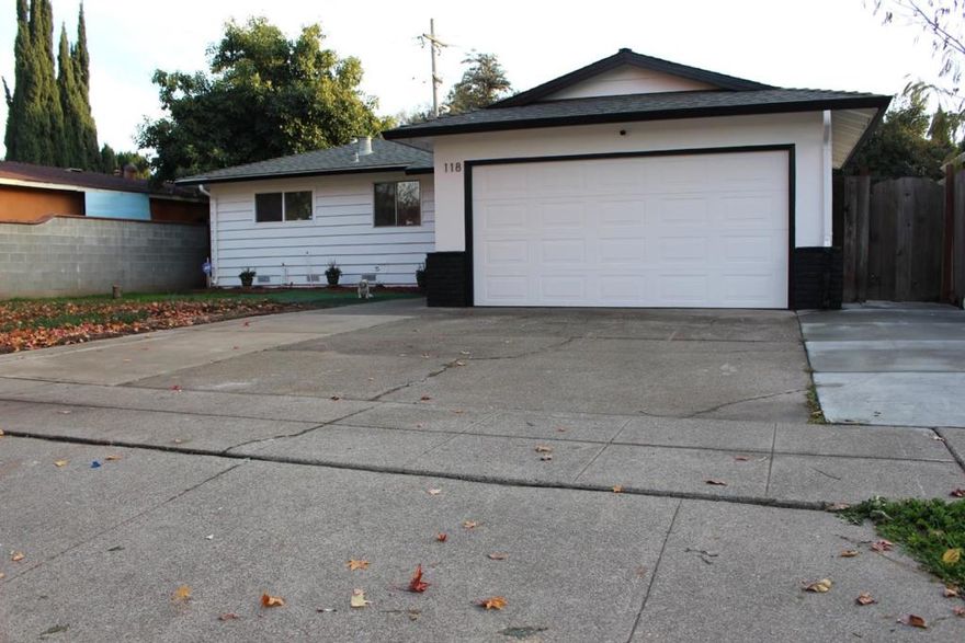 Charming 3-Bedroom, 2-Bathroom Family Home.  118 Azucar Ave is a delightful 3-bedroom, 2-bathroom single-family home offering 1,295 square feet of living space (agents and buyers to verify). This beloved property has been cherished by the same family for over 50 years, now its ready for new owners to create their own lasting memories in this happy home.  Key Features: Attached two-car garage Freshly painted, interior and exterior Modern outdoor patio cover with ceiling fans and recessed lighting Inviting outdoor living area, perfect for year-round enjoyment, family gatherings, and entertaining guests even on hot summer days and nights Turnkey and move-in ready condition.  Prime Location for Convenience and Lifestyle: Easy commuting access to Highways 101, 87, and 85 Outdoor enthusiasts will love the nearby options, including Coyote Creek Trail, Hellyer County Park, and more local parks and trails. Less than 2 miles to Village Oaks Shopping Center with a variety of shops, dining, and amenities. Under 2.5 miles to Costco for everyday essentials.