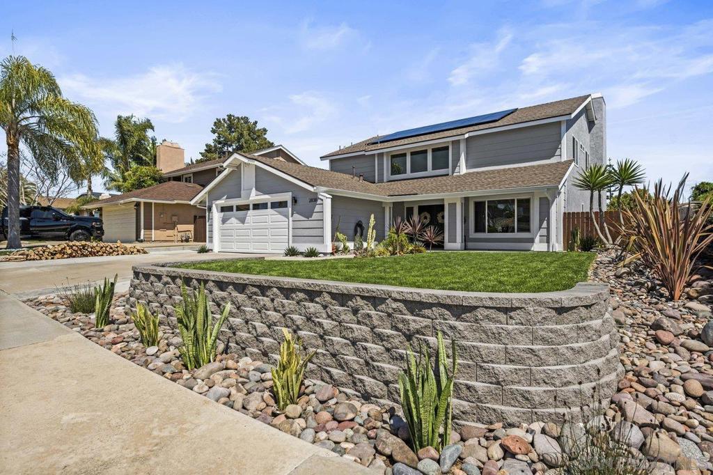 Centrally located in the heart of Rancho Del Oro, this stunning Mira Costa residence is a prime location with no HOA! This pristine home is in close proximity to shopping, dining, the beach and walking distance to elementary school. Nestled in a quiet and private cul-de-sac with ample parking, the thoughtful design seamlessly combines comfort and functionality. This stunning home's inviting atmosphere emanates throughout, and reflects a true pride of ownership, with no expenses spared. Extensive upgrades include, owned solar, milgard dual pane windows, pex plumbing, AC, furnace and ducting, re-insulated attic, whole house fan, rain gutters, Bluetooth irrigation, security system, custom cabinetry, stainless steel appliances, quartz countertops throughout, new roof in 2020 and numerous other features. Unwind inside with the cool breeze or enjoy the outside that boasts a thriving garden. The seamless indoor-outdoor flow, and exquisite features and finishes, make this residence an ideal setting for exquisite living and lively entertaining. A home of refined beauty in a divine location awaits!