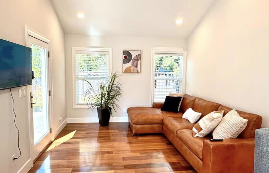 Stay in comfort and style just minutes from the best of Silicon Valley! This newly renovated 2-bedroom private home is perfectly located only 6 minutes to Apple Park, 10 minutes to Kaiser Medical Center, 12 minutes to Santana Row, and 17 minutes to Stanford University.  Highlights:  -Furnished with utility included  -No setup or furniture costs - save thousands  -Move-in ready - save time, just bring your suitcase  The stylish space features its own kitchen and bathroom, providing complete privacy and everything you need for a relaxing stay. This secondary unit is attached to the main house but has a separate entrance for your convenience.  Whether you're here for business, healthcare visits, or exploring the Bay Area, you'll love the convenience and comfort of this home away from home.Ample street parking is available right in front of the home, located on a safe and peaceful street. You'll have no trouble finding a convenient spot during your stay!