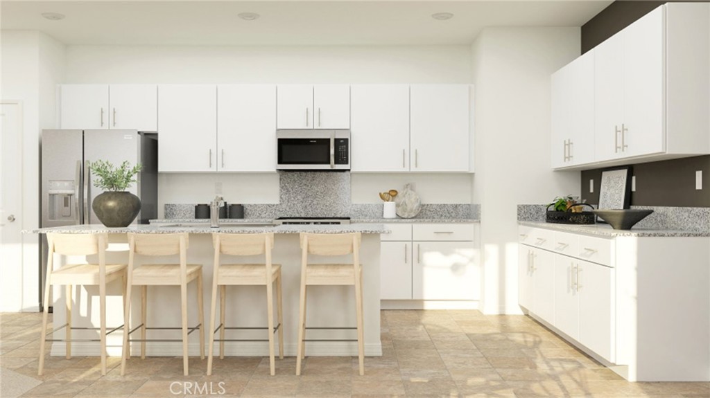 NEW CONSTRUCTION!
This three-bedroom home offers convenient single-floor living. An open-concept floorplan blends the kitchen, living and dining areas, maximizing interior space. Two secondary bedrooms are located near the front of the home, and the luxurious owner’s suite is tucked into a private rear corner, complete with a full bathroom.
The Solstice Collection brings new single-family homes to the Desert Star masterplan, now selling in Hesperia, CA. At Silverwood Lake, there are ample outdoor activities to enjoy, such as boating, camping, hiking trails and more. Residents can work on their game on the well-manicured greens at Hesperia Golf and Country Club, with easy access to legendary holes. The Hesperia Zoo provides an enjoyable, one-of-a-kind adventure suitable for all ages.