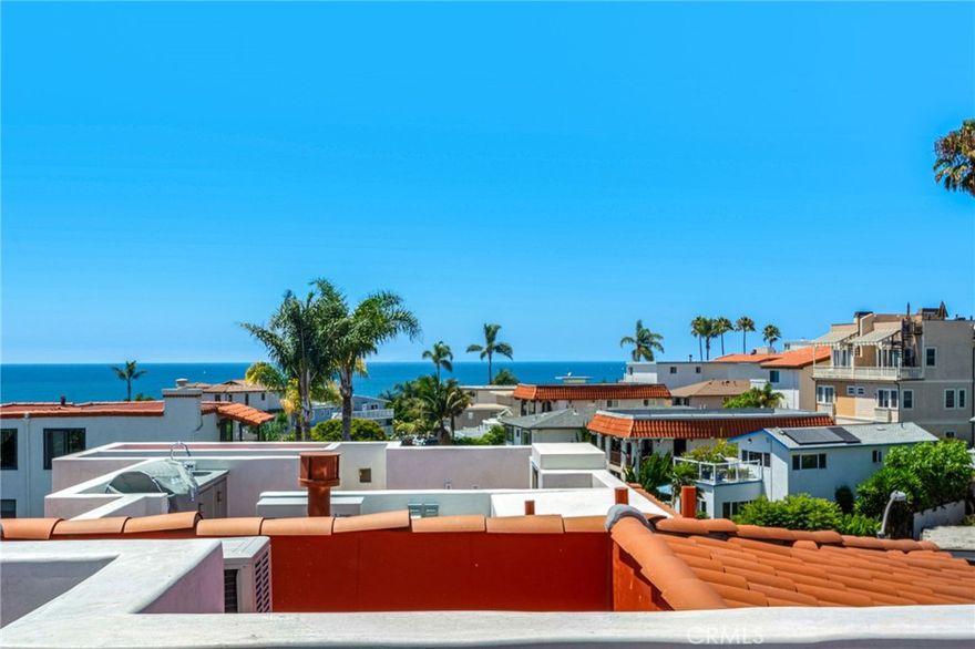 Experience elevated coastal living in the heart of San Clemente’s coveted Pier Bowl. Designed by renowned local architect Michael Luna, this brand-new luxury townhome pairs ocean and village views with refined modern design, a private elevator, solar power, and a rooftop deck crafted for entertaining.



The ground level features a spacious two-car garage, welcoming entry, laundry room, and bathroom. Upstairs, the main level is designed for gatherings, with a fireplace-warmed living room, expansive windows, and accordion glass doors that open to a view deck. A dedicated dining area connects seamlessly to the chef’s kitchen—appointed with abundant white cabinetry, quartzite countertops, a dry bar with wine fridge, a large island with bar seating, and top-tier Wolf and Sub-Zero appliances—while a private office and adjacent bathroom add flexible functionality.



On the upper level, two secondary bedrooms share a sleek full bath, while the primary suite impresses with a private view deck, generous walk-in closet, and spa-inspired bath with dual vanities and a large walk-in shower. Crowning the residence, a rooftop deck captures panoramic coastal views and is appointed with a fireplace, outdoor kitchenette with BBQ, and prep sink—perfect for entertaining under the stars.



With approximately 2,679 square feet of thoughtfully designed living space, this modern home delivers the ultimate blend of luxury, sustainability, and convenience—just moments from the sand, San Clemente Pier, and the vibrant shops and dining along Avenida Del Mar.