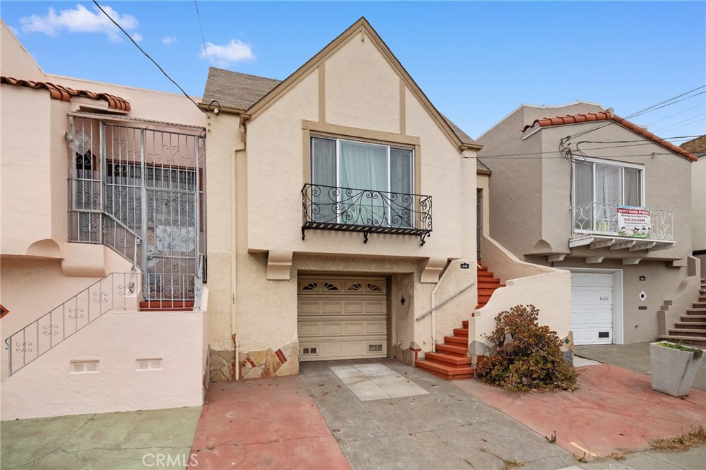 Welcome to this incredible home situated in the Silver Terrace neighborhood. Features on the main floor include a spacious living room with a beautiful corner art deco fireplace, coved ceiling and wood floors, separate covered atrium, dining room, 1 full bath and 2 freshly painted bedrooms. You'll find an enormous bonus room/office on the ground level with an attached full bathroom. Tons of storage in the downstairs garage area. Conveniently located near dining, shopping and transportation. Minutes to Highways 101, 280 and city center. Probate sale with NO court confirmation required. Sold AS IS.