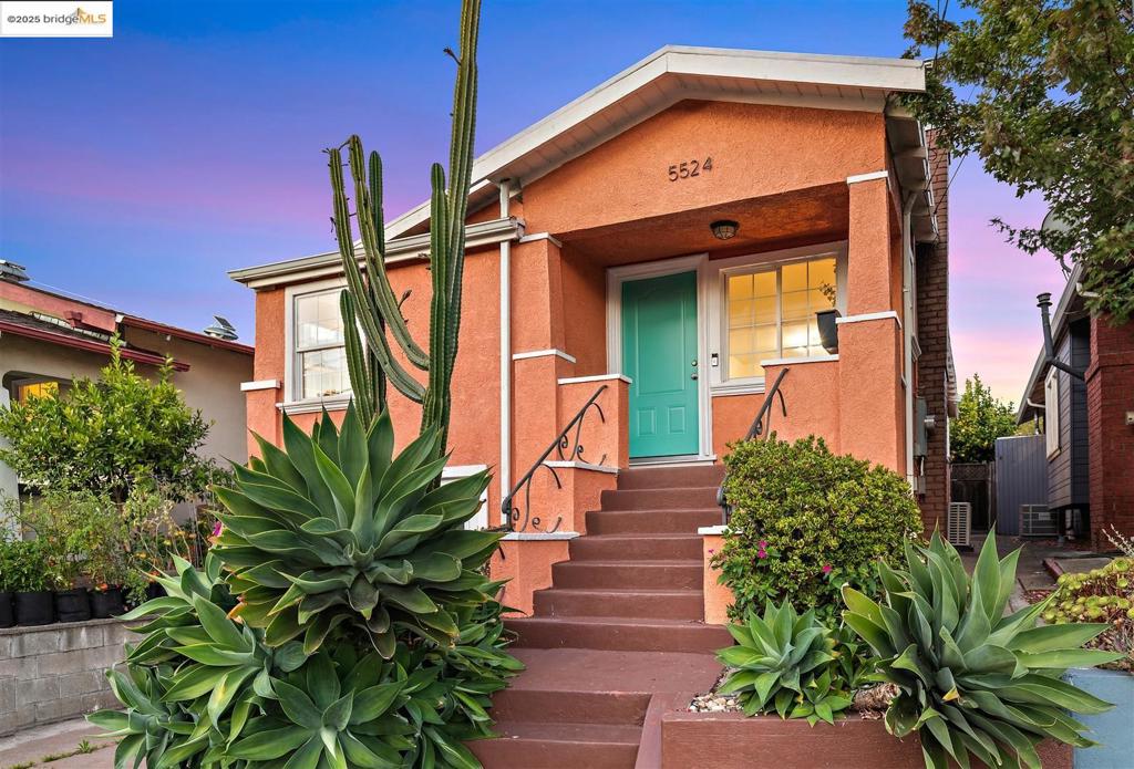 Welcome to the Bold Bushrod Bungalow at 5524 Shattuck Ave, a fully renovated 3-bedroom, 2-bath home where no corners were cut. Every detail has been refreshed inside and out, from the systems, finishes, and design, making this home truly turnkey. The fully remodeled chef’s kitchen pops with a dual electric + gas Café oven, sleek cabinetry + fresh finishes that make cooking joyful. The home is filled with natural light, accented by gorgeous hardwood floors, newer Andersen doors & dual-pane windows. The updated plumbing & electrical, smart furnace+AC, and newer on demand water heater will give peace of mind for years to come. Step into a backyard oasis, where mature lemon, lime, and fig trees create a lush retreat, perfect for entertaining or simply unwinding. The attached garage provides secure parking and extra storage, while cactus and succulent enthusiasts will delight in the gorgeous landscaping that graces both the front and back yards. Located in the walk- and bike-friendly neighborhood of Bushrod, you’re just minutes from Temescal, Rockridge, BART, cafés, dining, parks & the year-round farmers market. With its bold curb appeal, funky personality, and plenty of substance, this bungalow is ready to welcome you home (public record & floor plan differ in sq ft).