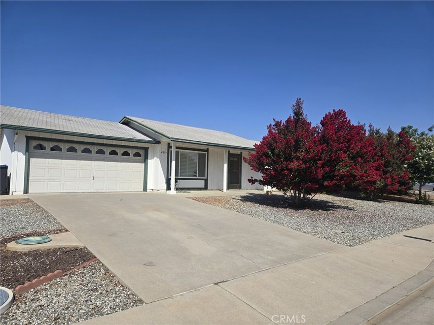 Nice single story senior Presley built  home in Menifee.   All tile floors, upgraded double payne windows with plantation shutters.  New stove and oven, New microwave and New washer and dryer.   Ceiling fans in all the rooms.  Two car garage with a newer automatic garage door. Large covered patio and fenced backyard for your pets with some  beautiful landscaping as well. Nice quiet neighborhood with easy access to hospitals and shopping.  Don't let this one get away priced under market and well worth your look.