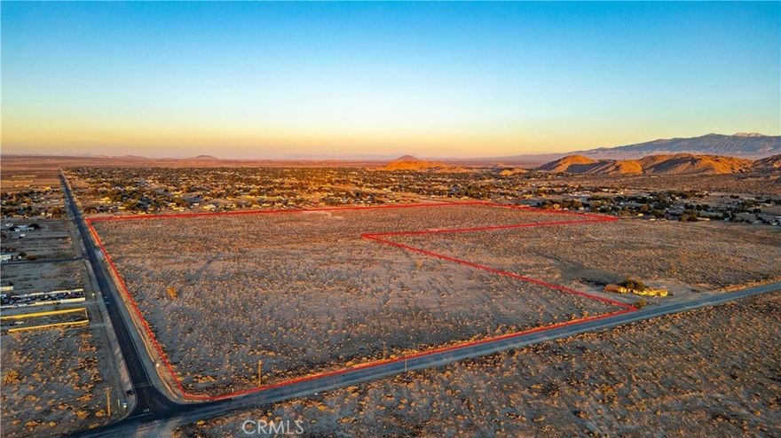 Prime residential development site! 110 acres of flat, in-fill land in the Lake LA area of the Antelope Valley. One of the few large, undivided land parcels within Lake LA. This is NOT 110 acres in the middle of the desert. Instead, this substantial property is nestled within an established neighborhood with utilities and paved street frontage. The street frontage is present on all 4 sides, with existing housing tracts across the street on 3 sides. Water, electricity, and gas services are all available at the street. Home values are strong in Lake LA, with existing homes in the area selling in the $400k+ range. This 110-acre property can be purchased for the price of less than 2 typical homes in the area. This property also sold for $1.2m in 2007. As such, this property is a tremendous value with a wide variety of potential uses. The current zoning is "light agricultural", with 2-acre lot minimums. Thus, per an engineer's preliminary feasibility report, the property can be subdivided into approximately 34 2-acre lots without any zone changes. Other possible uses within the current zoning include building a large ranch w/custom home, solar farm, or a mobile home park. With a zone change to 1-acre lot minimums, which would put it in line with the rest of Lake LA, the property can be subdivided into approximately 67 1-acre lots. Developers may be able to build a subdivision of new construction ranch homes that can sell for $400-500k+ or build a subdivision of "Build to Rent" homes with ADU's and Junior ADU's to double or even triple the density. Utilizing these ADU laws, along with the previously mentioned zone change, a 67-lot subdivision may potentially allow for 201 units. With that said, this property is truly a rare opportunity. Whether it's someone just looking for huge expanse of raw land with a great in-fill location, or a developer looking for the perfect development site, this property is ready for your vision.