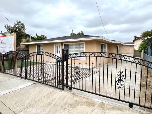 OPEN HOUSE OPEN HOUSE SAT & SUN, 12-3 PM
TWO HOMES ON ONE LOT – REMODELED FRONT HOME + NEWLY BUILT ADU Incredible opportunity to own a dual-residence property perfect for multi-generational living, investment, or rental income! This fully gated lot features two beautifully finished homes, each offering modern comforts and style. Front Home: Remodeled 2-bedroom, 1-bath home with approx. 856 sq ft of living space. Features include vinyl plank flooring, recessed lighting, dual-pane windows, updated kitchen with new appliances, and central heat & air. Rear Home (ADU): Newly constructed 2-bedroom, 2-bath home with approx. 1,000 sq ft. Thoughtfully designed with solar panels for energy efficiency (paid off), modern finishes throughout, recessed lighting, central HVAC, new appliances, and vinyl flooring. Separate entrance for added privacy. All separate utilities, elec,gas,water Both homes share a secure front gated entry, and each unit is move-in ready with clean, contemporary interiors. Ideal for owner-occupants looking to offset their mortgage with rental income, or investors seeking strong cash flow. Also listed under residential income mls #CV25166696