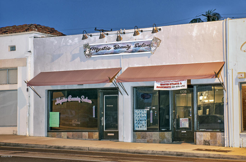 LOCATED IN MID-TOWN AREA OF VENTURA PROPERTY INCLUDES A BEAUTY SALON AND DANCE STUDIO - ALSO HAS A SEPARATE STUDIO APARTMENT AND PARKING LOT IN REAR OF BUILDING.-