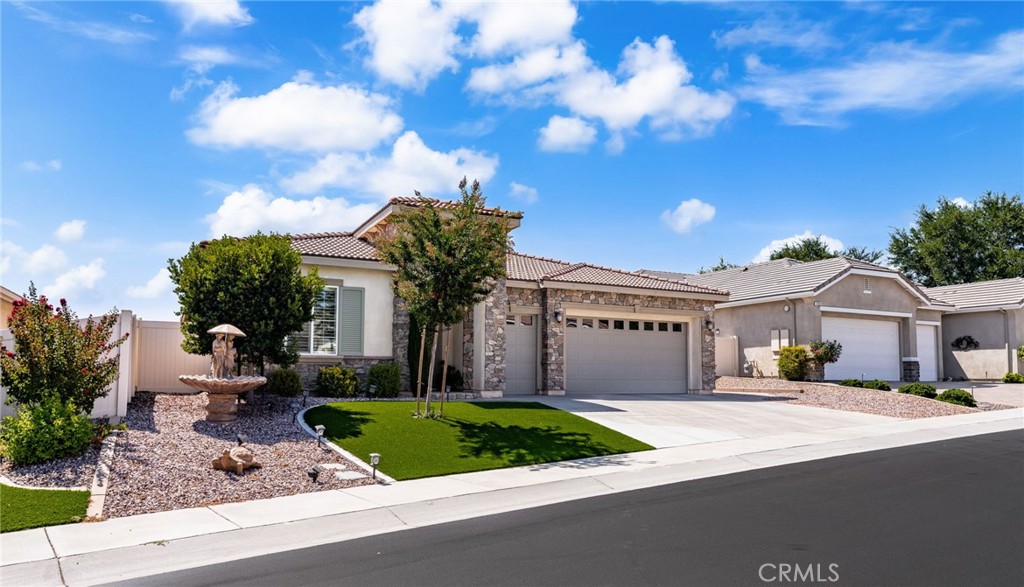 Welcome to Four Seasons Beaumont – a premier 55+ resort-style community! This beautiful single-story home offers 2,700 square feet of comfortable, open living space designed for both relaxation and entertaining.
Inside, you’ll find two bedrooms, three bathrooms, and a versatile office with French doors—perfect for working from home, a hobby room, or a guest space, OR, COULD BE A 3RD BEDROOM SIMPLY BY ADDING A CLOSET. The spacious family room flows seamlessly into the dining area and chef’s kitchen, which features a large center island, granite countertops, and plenty of cabinetry. A formal dining room (or additional living area) provides flexibility to fit your lifestyle.
The primary en suite retreat boasts a spa-like bathroom with a soaking tub, separate shower, double sinks, abundant cabinetry, and a generous walk-in closet. Additional highlights include an indoor laundry room with a built-in sink, high ceilings, recessed lighting, ceiling fans, plantation shutters, and a bright, open floor plan.
Step outside to enjoy the low-maintenance front and backyard landscaping, mountain and hillside views, and a peaceful neighborhood setting. This home is truly turnkey, allowing you to move right in and start living the lifestyle you deserve.
As a resident of Four Seasons Beaumont, you’ll have access to unmatched amenities, including:
• Resort-style pool complex with cabanas and Jacuzzi
• Grand ballroom and Bistro
• 50-seat movie theater and billiards room
• Full-service salon and multiple sports courts (tennis, pickleball, bocce ball, shuffleboard, basketball, horseshoes, and a 9-hole putting green)
• Two state-of-the-art fitness centers and an indoor pool complex
• 6 miles of scenic walking trails and a dog park
This home combines elegance, comfort, and the very best of resort-style senior living. Don’t miss the chance to make it yours!