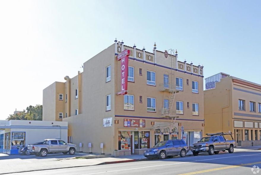 VNP Commercial is pleased to present the Sale of 16 E Gabilan St in Salinas, CA. The subject property is a historic 3-story Hotel built in 1930 in Oldtown Salinas situated on a 0.10 acre lot. The ground floor consists of two Retail spaces currently occupied by a restaurant operator and a coffee shop which occupy a total of approximtely 3,479 square feet. The 2nd and 3rd floors are a total of 32 rentable rooms plus 1 on-site manager apartment unit (2bd/1ba) for approximately 8,119 square feet. The building is located in an approved Opportunity Zone in which CA State officials designate a portion of qualified Census Tracts to be Opportunity Zones. Certain investments in Opportunity Zones may be eligible for preferential tax treatment (please verify with your tax professional). The building is also approved for the US Department of Labor H-2A program which provides agricultural workers housing accommodations. The Hotel is conveniently located in Oldtown Salinas near restaurants, shopping, nightlife, entertainment, and heavy foot traffic. Public transportation is within walking distance to nearby bus and train stations. Please call for current financials and pricing details.