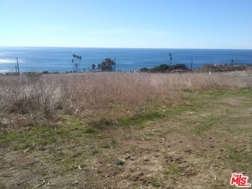 NEW LISTING!   A unique opportunity to develop a "one of a kind" Major Malibu Estate in West Malibu!  With much space for a spectacular 180-degree ocean view home and includes room for pool, tennis court and horses!   Most of the 19.16 acres is flat to gentle slope with 1,931 feet of street frontage and all across from public beach access!   Close by are multimillion dollar homes without the ability to add much-desired improvements this site can offer!