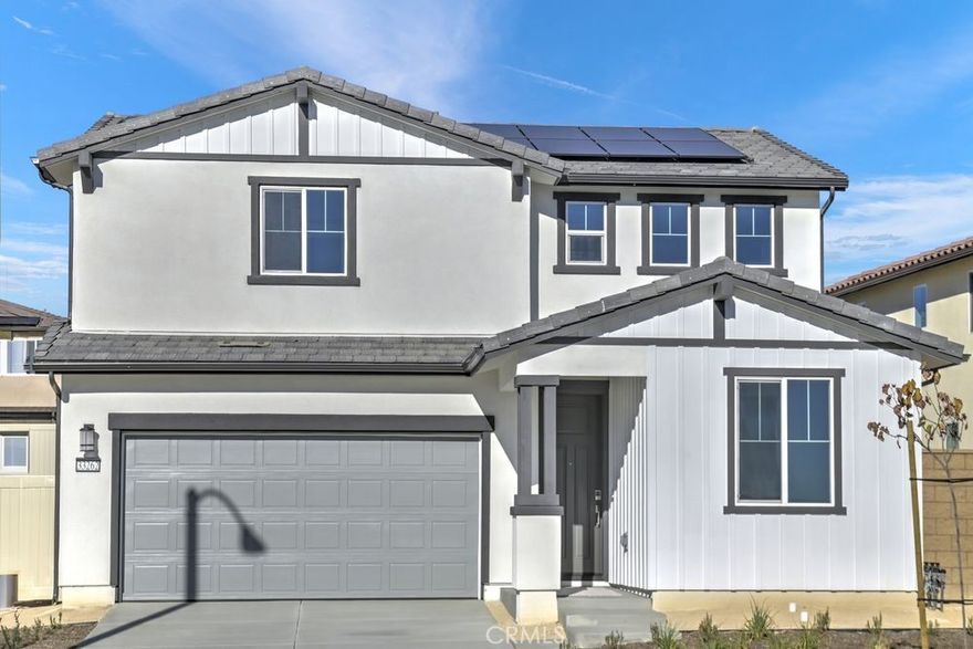 What's Special: Home of the Week | Loft | Flex Room | Oversized Lot. New Construction – Ready Now! Built by America's Most Trusted Homebuilder. Welcome to the Plan 2 at 33262 Damask Lane in Azul at Siena! Step inside and be greeted by a bright, welcoming foyer that sets the tone for this thoughtfully designed new home. Down the hallway, you’ll find a versatile flex room, perfect for a home office or cozy retreat. The heart of the home features an open-concept layout with a gourmet kitchen showcasing stunning quartz countertops, a spacious island, and walk-in pantry, all overlooking the dining area and great room. Beautiful laminate flooring flows throughout the main living spaces, adding style and durability. Upstairs, a generous loft connects two secondary bedrooms, a full bath, laundry room, and the private primary suite with its own en-suite bath and large walk-in closet. Discover the perfect balance of calm and connection at Azul at Siena in French Valley. Zoned for the highly rated Temecula School District, this community blends learning and lifestyle. Bright days begin at the pool, spa, and playground, while extra space between homes creates privacy and peace. Just beyond your doorstep, enjoy pickleball and basketball courts, a soccer field, BBQ areas, picnic tables, and scenic trails for walking or running. Whether you’re exploring local vineyards, visiting museums, or sipping something new at a nearby coffee shop, adventure is always close to home. Additional Highlights Include: Quartz countertops and laminate flooring. MLS#IG25266698