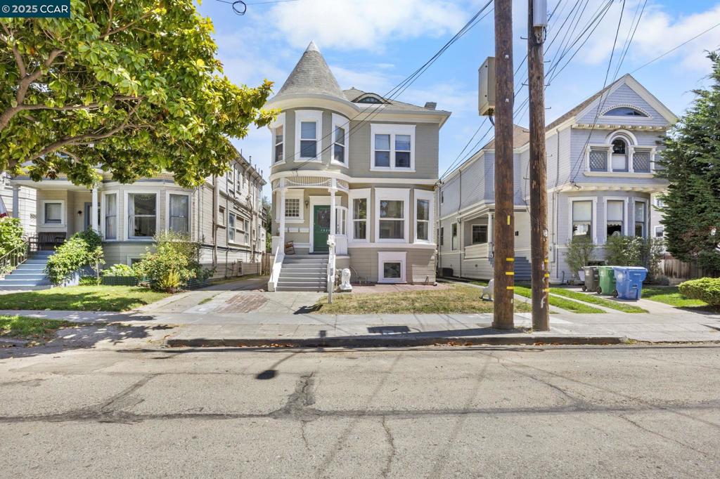 Unit A pictured only. Charming Alameda Triplex, a well-maintained and upgraded rental property in the heart of central Alameda. Offering 3115 sq.ft. of living space on a 3,500 sq.ft. lot, this versatile property includes three separately metered units. Unit A (vacant): A spacious 3-bedroom, 1-bath main-level flat with living space below adding 3 more rooms and 2 full bathrooms, ideal for extended living, guest quarters, office, or storage. Rented Unit B and C each has 1 Bedroom with 1 bath and a bonus attic room. Combined current rent for Units B & C is $2,950/month, with upside potential in leasing large Unit A. Below Unit A are 3 rooms and 2 full bathrooms and connected to Unit A with internal stairs, also separate backyard entries. Upgrades include a concrete foundation, modern plumbing, and updated electrical, dual-pane windows. Each unit has separate gas and electric meters, plus dedicated house meters for owner’s common-area use. Building has a driveway to a detached garage which is used for owner storage and houses coin-operated laundry for tenant use. Easy street parking for tenants. Ultra-convenient location just steps from Chestnut-Encinal Market, and the beloved Blue Dot Café. Minutes to downtown Park Street, Alameda Landing, parks, transit, ferry.