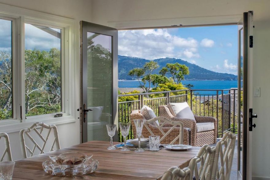 Unique opportunity to own a turnkey oceanview Residence at The Lodge in Pebble Beach. This coveted collection of 23 homes in a gated enclave overlooks The Hay Golf Course is just steps from Hays Place, The Lodge at Pebble Beach, Casa Palmero, The Tap Room and Beach & Tennis Club. The large great room is excellent for entertaining, w/ vaulted ceilings, brand new kitchen, multiple seating areas & expansive windows. French doors to the sundeck offer whitewater ocean views of Point Lobos, peeks of Carmel Beach & Pebble Beach Golf Links. Three spacious bedroom suites ensure privacy & comfort for all. Enjoy Room Service from The Lodge, creating resort-style living in the comfort of your own home-its like Checking In & never having to Check Out! You'll feel like you're inside the ropes for all the Pebble Beach events! Approved plans included for a 5,000 sf contemporary home with 4 bedroom suites, office, gym, elevator, 5 car garage & an incredible roof-top deck with unparalleled views!