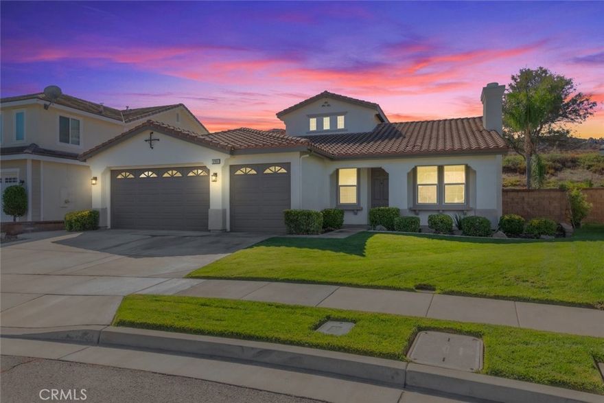 Welcome to 32003 Cottage Glen Dr, a beautifully upgraded home in the highly sought-after Canyon Hills community of Lake Elsinore. This thoughtfully designed floor plan lives like a single story, with the master suite and the majority of bedrooms conveniently located on the main level, while a guest bedroom with its own full bathroom and a cozy loft are privately situated upstairs — perfect for guests, extended family, or a quiet retreat.



Step inside to find brand-new wood laminate flooring throughout, fresh interior paint, and granite countertops in the kitchen and all bathrooms for a clean, modern feel. The spacious kitchen offers double ovens, ample cabinetry, and a large eating area that flows seamlessly into the family space. The formal living room and separate office area provide flexibility for working from home or accommodating multiple living and entertainment spaces.



The primary bedroom features French doors leading to the backyard, where you’ll enjoy dual patio covers, stamped and colored concrete, and turf for a low-maintenance outdoor lifestyle — ideal for relaxing or hosting. Completing the home is a generously sized 3-car garage, offering extra storage or workshop potential.



Located near community parks, excellent schools, local shopping, and HOA amenities, this home delivers both comfort and convenience in a beautiful, master-planned neighborhood.