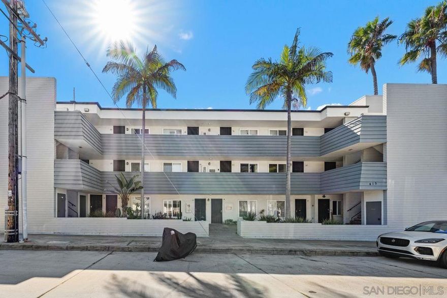 Enter into this bright and airy second-floor studio, ideally situated just minutes from the iconic Windansea Beach and the vibrant communities of Bird Rock and La Jolla Village. Enjoy convenient access to local shops, cafés, art galleries, and the relaxed coastal lifestyle that makes this area so special.  The thoughtfully designed floor plan feels open and spacious, featuring a separate kitchen and bathroom for added comfort. Freshly painted with brand-new windows, carpeting, and window coverings, this inviting condo is move-in ready.  Located in a small, well-maintained complex of just 18 units, residents enjoy elevator access, convenient common laundry facilities, and a peaceful coastal setting. Whether you’re looking for a weekend getaway, an investment property, or your own seaside sanctuary, this charming La Jolla gem offers the ideal combination of comfort, convenience, and beachside charm.