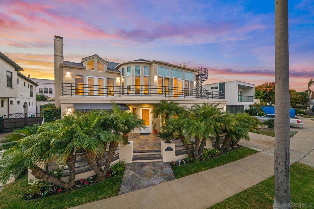 Motivated Sellers - Welcome to 734 Jacinto Place, a Coronado oasis in a highly sought after neighborhood. Situated on Vetter Park on a 7,405 Sqft Lot with epic views of Del, Bay & Golf Course this elegant & spacious home offers over 3,700 square feet of living space filled with natural light. Recently remodeled this stunning home features a 4 bedroom / 3 bath main house & an incredible 1 bedroom / 1 bath guest house. An entertainer's dream, the living space flows into a lush backyard with citrus trees, hummingbird garden, outdoor dining, pool and spa. Multiple terraces and patios lead up to the multi-tiered roof deck perfect for 4th of July fireworks, sunset dinners, or just soaking in some sun! An incredible location in this quiet and quaint neighborhood just a quick walk to the BEACH, Golf Course, Tennis, Yacht Club, the Hotel Del.