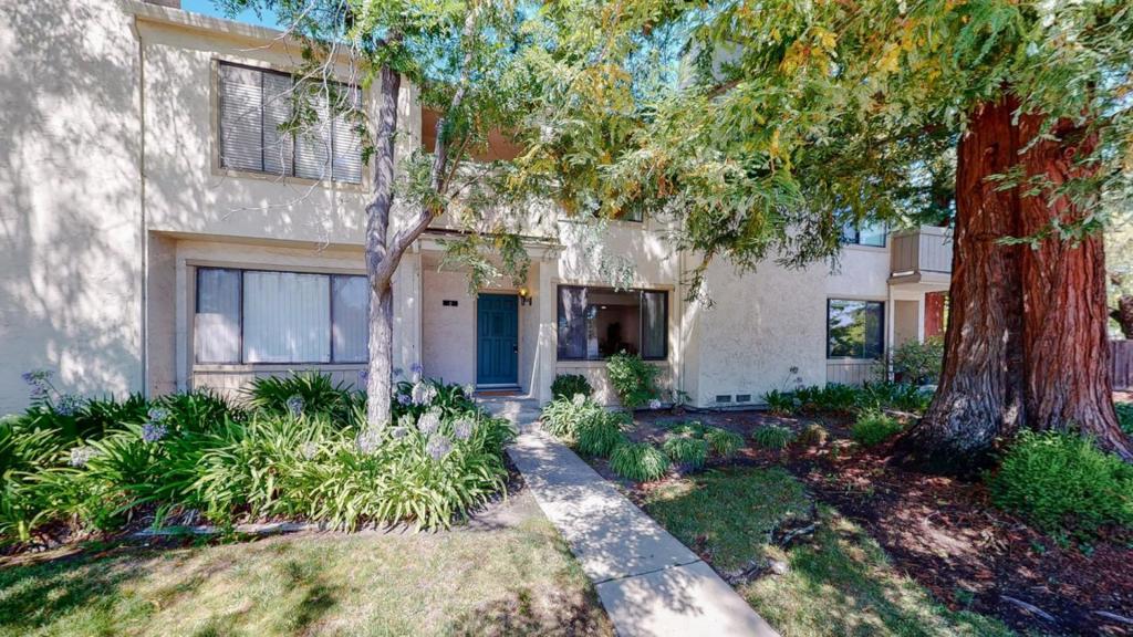 Sunny and bright, newly remodeled townhouse is very spacious and open with beautiful flooring throughout. Enjoy vaulted ceilings in dining area, granite countertops, garden window, recessed lighting, wood cabinetry and newer appliances. Split level living room features cozy fireplace, recessed lighting and large picture window for an abundance of natural light. Oversized master bedroom with a large walk-in closet. Large two car garage with ample storage. Centrally located near Silicon Valley & major tech companies, only a 1.5 miles from Googleplex. Less than a mile from Castro Street in downtown Mountain View. Quick access to 101 and 85.