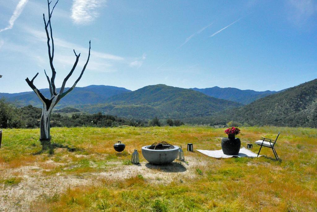 This beautiful parcel has sweeping panoramic views of Cachagua valley. Just 20 minutes from the Carmel Valley Village and in the Carmel Unified School District. Wonderful opportunity to build your dream home or weekend get a way. An approved county mutual water system, working septic system and an in ground swimming pool is what was left from the 2020 Carmel fire. Watch your home being built from a your mobile trailer that comes with the price of the land.
