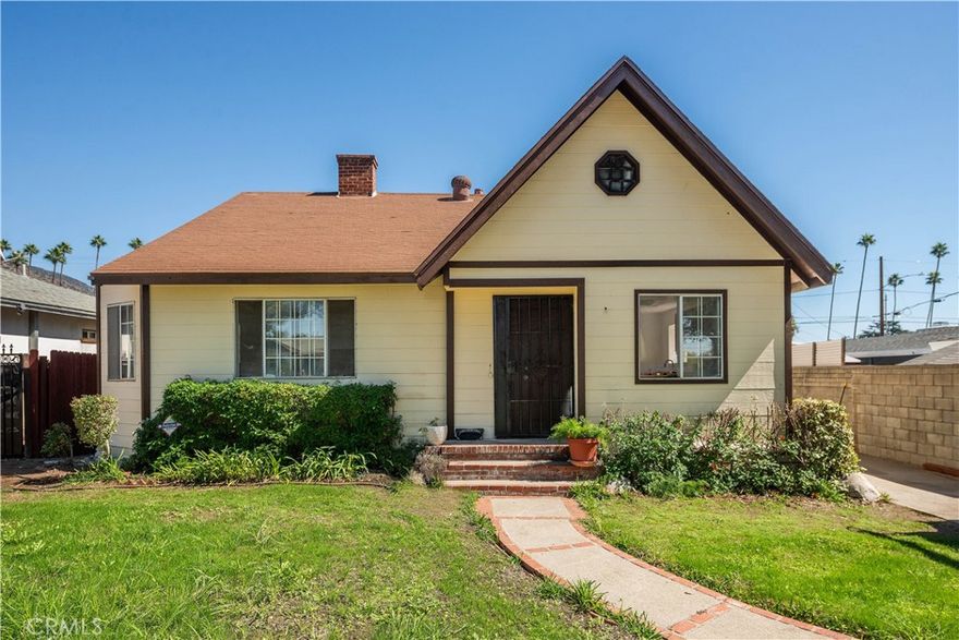 Beautifully refreshed Azusa home with new exterior and interior paint and endless potential! This charming 2-bed, 1-bath home features new interior paint and flooring, a spacious light-filled living room with a brick fireplace, and an open kitchen with ample cabinetry, a center island, and a garden window. The generous lot sits in a neighborhood ideal for future additions, ADUs, or possible multifamily expansion. One bedroom opens to the backyard—perfect for indoor/outdoor living or a future patio project. Conveniently located near parks, schools, Azusa Pacific University, Citrus College, and the Metro Gold Line. First-time buyers may also qualify for Azusa’s CalHome Down Payment Assistance Program, offering up to $200,000 deferred-payment loans for eligible buyers—see city website for details. Move-in ready with room to grow!