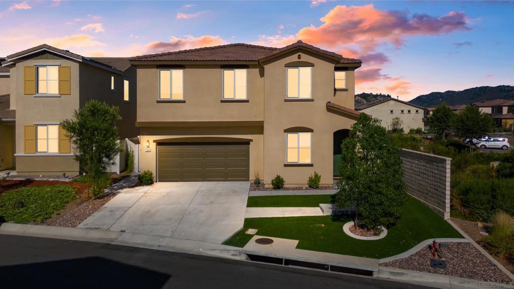 Welcome to Park Circle – A Premier Master-Planned Community in the Heart of Valley Center Step into this beautifully designed 5-bedroom, 3-bathroom home offering the perfect blend of comfort, style, and functionality. The gourmet kitchen showcases granite countertops, stainless steel appliances, a 5-burner gas stove, walk-in pantry, and elegant engineered vinyl plank flooring complemented by plush carpeting throughout. Enjoy a bright and airy open-concept layout with one full bedroom and bathroom conveniently located on the first floor—ideal for guests or multi-generational living. Upstairs, you’ll find a spacious loft and four additional bedrooms, perfect for growing families or work-from-home flexibility. This energy-efficient home comes equipped with PAID SOLAR, offering year-round comfort and reduced utility costs. The low-maintenance front yard provides clean curb appeal, while the expansive backyard offers the perfect space for kids to play or for hosting outdoor gatherings. Residents of Park Circle enjoy exclusive access to top-tier amenities including a clubhouse, fitness center, swimming pool, BBQ areas, playground, scenic hiking and biking trails, and more—all nestled within a vibrant, family-friendly community.