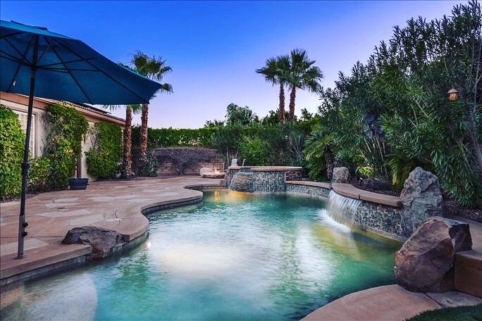 Welcome to this stunning 2,833 sq. ft. fully remodeled home located in Amatisa at Capri-where luxury, comfort, and indoor-outdoor living come together in perfect harmony. From the moment you enter the beautifully landscaped private courtyard, you're greeted by timeless elegance and thoughtful design Step inside a home that has been meticulously upgraded from top to bottom. The gourmet kitchen is a chef's dream with newer appliances, sleek countertops, custom cabinetry, and stylish finishes. The expansive living and family rooms are enhanced with a dramatic fireplace with stacked stone accent walls and a wall of glass folding doors that seamlessly opens up to your private backyard resort. The remodeled primary suite is a serene retreat that opens to a beautiful resort backyard with a spa-inspired bathroom, which includes a custom expansive shower with designer touches throughout. Every bathroom in the home has been tastefully updated, blending modern luxury with comfort. This home also includes a rare and versatile private Casita, complete with its own entrance and kitchenette-perfect for guests, a home office, or multigenerational living. Outside, the resort-style backyard will take your breath away. Enjoy a custom-built outdoor bar and BBQ area, soothing water features, a refreshing saltwater pool with waterfalls, built-in misters, and multiple lounging areas designed for entertaining or peaceful relaxation. To top it all off, this exceptional home includes a solar system, providing substantialenergy savings year-round. With premium upgrades throughout, this home offers tremendous value for the price - a rare opportunity to own one of the most thoughtfully enhanced homes in thecommunity. This is more than just a home-it's a lifestyle. Don't miss your chance to own a piece of desert paradise!