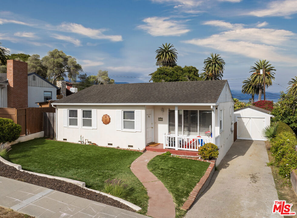 Charming Mesa Cottage w/ Ocean Views! Welcome to this well maintained single-level Mesa home, ideally located just moments from the beach, shopping, parks, & the highly sought-after Washington Elementary School. Enjoy ocean views from the front & back yards, plus lovely ocean & coastline views from the elevated deck perfect for relaxing or entertaining. Inside, you'll find hardwood floors, abundant natural light, and a cozy, functional layout. The spacious backyard is fully fenced & offers plenty of room for play, gardening, or future expansion. A detached 1-car garage includes a versatile space ideal for a home office, studio, or storage. Don't miss this rare Mesa gem offering charm, convenience, & potential in one of Santa Barbara's most desirable neighborhoods.