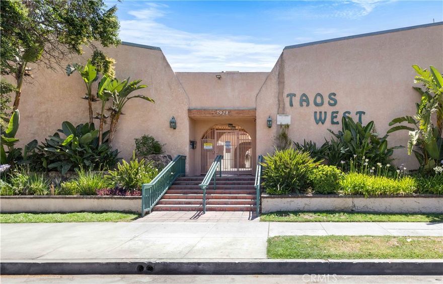 Welcome to 7924 Woodman Ave – Taos West Condominiums

Discover resort-style living in this beautifully remodeled top-level unit, nestled in the desirable, gated Taos West community. This bright and spacious condominium features an open-concept layout with soaring beamed ceilings and abundant natural light, creating an inviting and airy atmosphere throughout.

The recently renovated kitchen boasts sleek stainless-steel appliances, ample cabinetry, and modern finishes—perfectly blending style and functionality. The spacious living and dining areas flow seamlessly together, making it ideal for both everyday living and entertaining. Step through the sliding glass doors to your large private patio, a perfect retreat for relaxing or hosting casual gatherings.

The two generously sized bedrooms, including a primary suite with high ceilings and extensive closet space. Both bathrooms have been tastefully updated to match the unit’s modern aesthetic.

Community amenities include controlled access, a sparkling pool and spa, lush landscaping, a recreation room for parties or events, and plenty of guest parking. The HOA covers water, gas, sewer, trash, and common area maintenance, offering added value and peace of mind.

Additional features include two assigned parking spaces and extra storage. Ideally located with convenient access to major freeways, shopping, dining, public transit, and Kaiser Permanente facilities—this home offers both comfort and convenience in a prime location.

Don’t miss this incredible opportunity to own a stylish, move-in-ready condo in the heart of the Valley