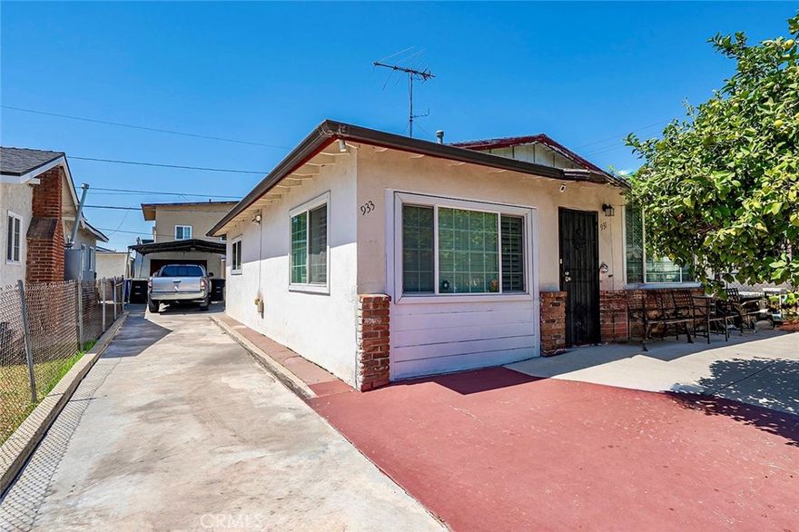 This updated duplex in East Los Angeles presents a unique opportunity with its two distinct living spaces. The front house features two bedrooms, one bathroom, and indoor laundry facilities. The second house includes one bedroom, one bathroom, a living room, and a dining room, with the potential to convert into a two-bedroom home. It also offers an outdoor laundry area. The property is well-equipped with ample parking, including a one-car garage with an attached storage room and a driveway accommodating multiple vehicles. There is potential for expansion, with opportunities to add an additional unit or an Accessory Dwelling Unit (ADU). Situated in a convenient location, the property provides easy access to shopping, dining, entertainment, major highways, and public transportation. The adjacent property at 937 La Verne ia also available and may offer further investment potential. This property is ideal for investors looking to generate rental income or buyers interested in a multi-generational living arrangement in one of Los Angeles's most vibrant communities. The property next door 937 La Verne is also available. Both properties zoned R3.