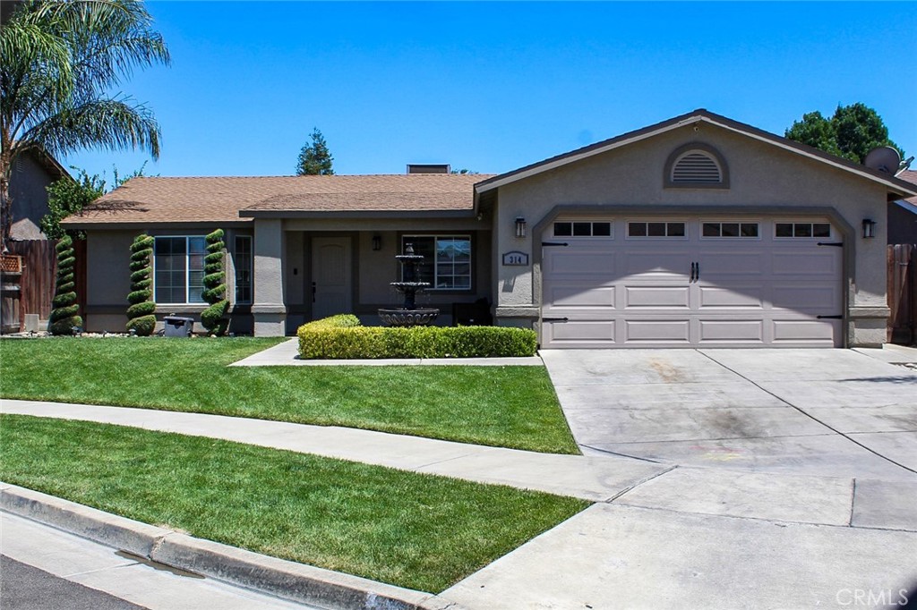 Welcome to 314 Edan Ct, Merced, CA – Stylishly Upgraded & Move-In Ready!
This beautifully updated 3 bedroom 2 bath home is nestled in a peaceful cul-de-sac in one of Merced’s most convenient neighborhoods. With over 1,300 sqft. of comfortable living space, this property combines modern upgrades with inviting charm—making it ideal for first-time buyers, growing families, or savvy investors. Step inside to find a spacious open floor plan featuring plenty of natural lighting, and durable flooring throughout. The kitchen has been tastefully refreshed with sleek granite countertops, nicely upgraded backsplash, and stainless steel appliances—perfect for daily living or entertaining guests. The true highlight of this home is the stunning, newly landscaped front and backyard. The backyard offers lush green grass, and plenty of space for outdoor dining, gardening, or relaxing with the family.