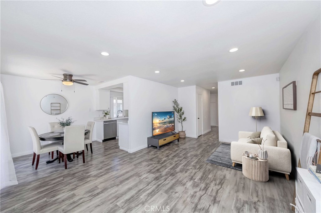 Welcome to this charming upper-level 3-bedroom, 2-bathroom condo in the peaceful and well-maintained Countrywood Village East community. With no neighbors above and below, this home offers a sense of privacy and comfort. Inside, you'll find a functional layout with great natural light, a seamless flow from the living area to the dining space, and a spacious front balcony perfect for relaxing or entertaining. The primary bedroom includes an en-suite bathroom and a walk-in closet, and the home is outfitted with central heating and air to keep you comfortable year-round. The two-car side-by-side garage located beneath the unit provides secure parking and additional storage space. The community amenities include a pool, trash service, and well-kept greenbelt areas. Located just minutes from Manzanita Park, major grocery stores like H Mart and 99 Ranch, and highly-rated schools including Wedgeworth Elementary and Glen A. Wilson High School, this home is the perfect blend of comfort, convenience, and value.