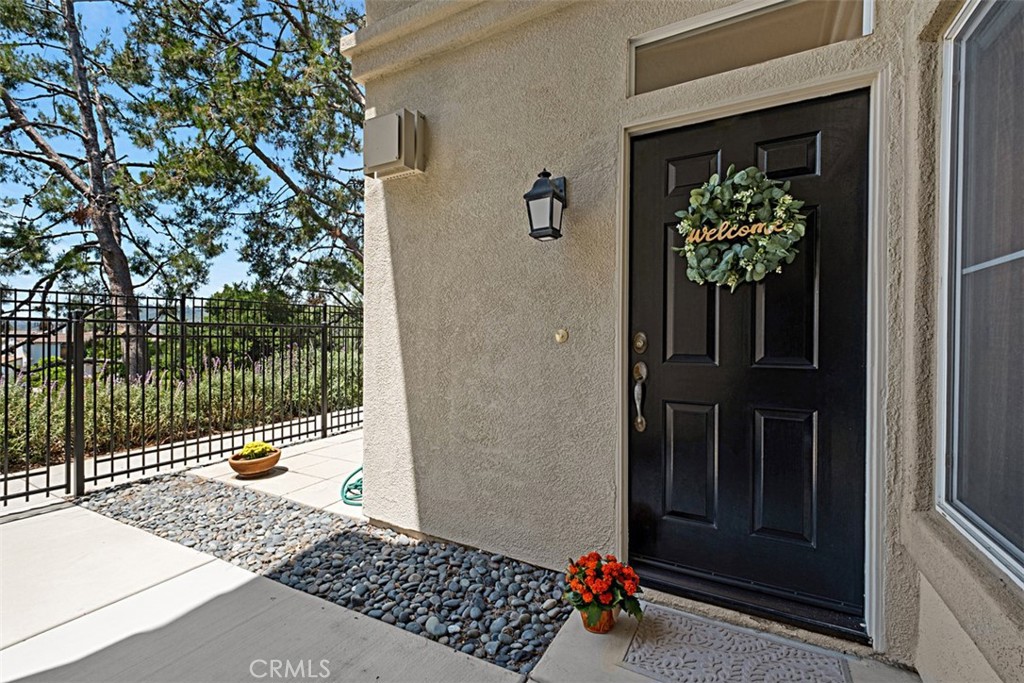 Welcome to this beautifully maintained 3-bedroom, 2.5-bathroom condominium offering 1,350 square feet of comfortable living space in the desirable community of Passeggio in Aliso Viejo. This two-story home features a thoughtfully updated kitchen with granite countertops with added counter space for extra functionality, tumbled stone backsplash, and warm modern cabinetry. Kitchen includes all stainless-steel appliances and is spacious enough to include a table for an eat in kitchen. Wood grain tile flooring is throughout the first floor. The living room has an abundance of natural light, a fireplace with stone front and sliding door access to the patio. Upstairs, you will find three spacious bedrooms with mirrored closet doors, including a primary suite with en-suite bathroom. Both full bathrooms were tastefully upgraded with the same granite countertops and warm cabinetry as in the kitchen and with tile finishes for a modern, cohesive look. The primary suite has fantastic views of the park and canyon. Enjoy the convenience of a 2-car attached garage with direct access, plus an in-unit laundry area. Additional upgrades include a newer HVAC system and a re-pipe of the plumbing, providing lasting value and peace of mind for years to come. Located close to parks, trails, shopping, dining, and award-winning schools, this home offers comfort, style, and an unbeatable Aliso Viejo location. Don't miss this opportunity to own in one of Orange County’s most desirable communities!